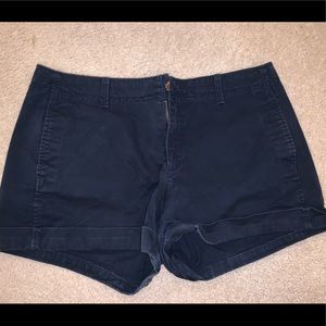 navy cotton shorts